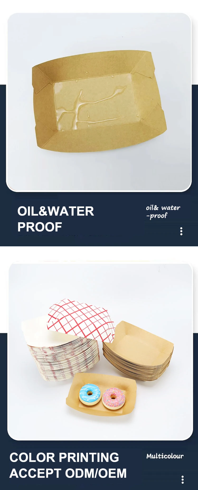 Snack Paper Boat Tray